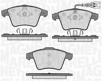MAGNETI MARELLI 363916060413 -  Комплект тормозных колодок, дисковый тормоз